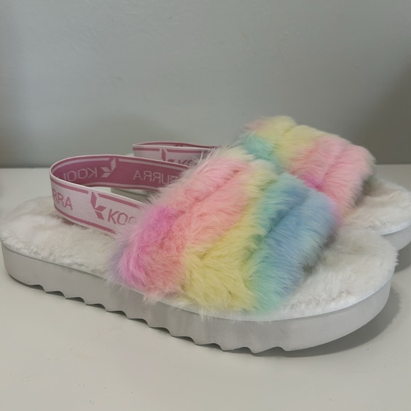 Koolaburra Shoes - Koolaburra By UGG Fuzz'n II Pastel Slipper Sandals NWOT